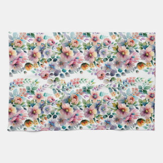 Linge De Cuisine Aquarelle Floral Motif sans joint