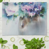 Linge De Cuisine Aquarelle Florale (Plié)