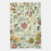 Linge De Cuisine Aquarelle Florale Fleurs d'abeille Élégante Modern (Vertical)