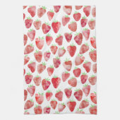Linge De Cuisine Aquarelle fraise (Vertical)