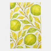 Linge De Cuisine Aquarelle Fruit citron Motif sans joint (Vertical)