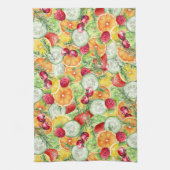 Linge De Cuisine Aquarelle Fruit d'été (Vertical)