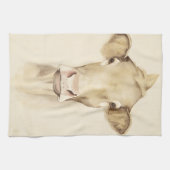 Linge De Cuisine Aquarelle Grange Animaux | Vache (Horizontal)