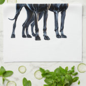 Linge De Cuisine Aquarelle Great Danes (Plié)