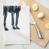 Linge De Cuisine Aquarelle Great Danes (Quart Plié)
