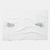 Linge De Cuisine Aquarelle huître (Horizontal)