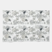 Linge De Cuisine Aquarelle hydrangée (Horizontal)