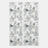 Linge De Cuisine Aquarelle hydrangée (Vertical)