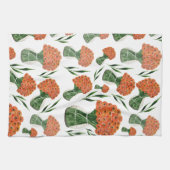 Linge De Cuisine Aquarelle italienne Ranunculus (Horizontal)