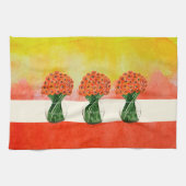 Linge De Cuisine Aquarelle italienne Ranunculus (Horizontal)