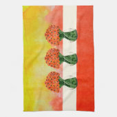 Linge De Cuisine Aquarelle italienne Ranunculus (Vertical)