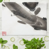 Linge De Cuisine Aquarelle Koi Fish (Plié)