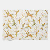 Linge De Cuisine Aquarelle Lizard Tonton Terre (Horizontal)