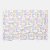 Linge De Cuisine Aquarelle Macarons français (Horizontal)