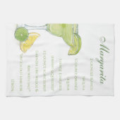 Linge De Cuisine Aquarelle Margarita Cocktail Recette Aquarelle (Horizontal)
