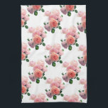 Linge De Cuisine Aquarelle Modèle Florale Art rose Roses rouges<br><div class="desc">Aquarelle Florale Modèle Art rose Roses Rouges Rouge moderne Serviette de cuisine.</div>