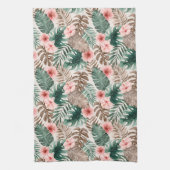 Linge De Cuisine Aquarelle moderne Boho Tropical Floral (Vertical)