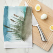 Linge De Cuisine Aquarelle moderne Nature Commençons l'aventure (Quart Plié)