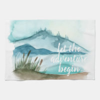 Aquarelle moderne Nature Commençons l'aventure