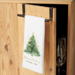 Linge De Cuisine Aquarelle moderne sapin de Noël<br><div class="desc">Apportez le charme de vacances à votre maison avec l'Aquarelle moderne Pine Arbre de Noël serviette de cuisine! Décorée dans un style de pin magnifiquement peint, cette serviette ajoute une touche subtile et festive à votre décor de cuisine. Parfait pour la cuisson saisonnière ou pour un usage quotidien, il allie...</div>