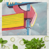 Linge De Cuisine Aquarelle Motel Phoenix (Plié)