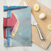 Linge De Cuisine Aquarelle Motel Phoenix (Quart Plié)