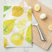 Linge De Cuisine Aquarelle motif d'automne (Quart Plié)