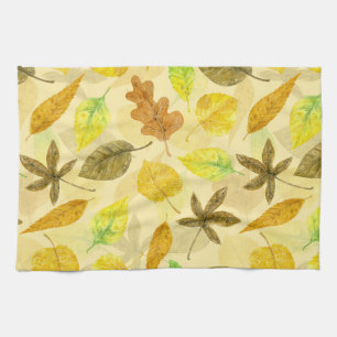 Linge De Cuisine Aquarelle motif d'automne 2