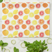Linge De Cuisine Aquarelle Motif de fruits d'agrumes (Plié)