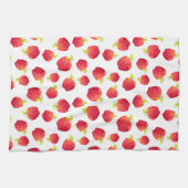 Linge De Cuisine Aquarelle Motif de pomme rouge (Horizontal)