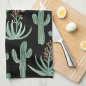 Linge De Cuisine Aquarelle Motif du désert de Cactus Saguaro (Quart Plié)