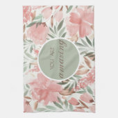 Linge De Cuisine Aquarelle Motif Floral Vous Êtes Extraordinaire (Vertical)