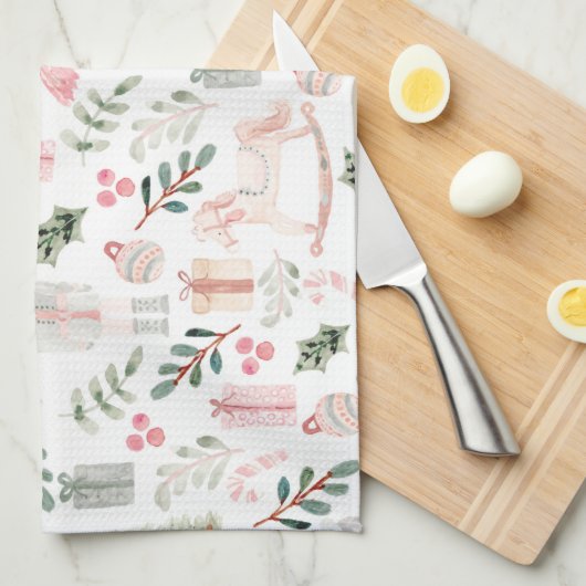 Linge De Cuisine Aquarelle Nutcracker Holiday (Quart Plié)