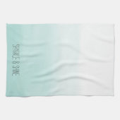 Linge De Cuisine Aquarelle Ombre blanche (Horizontal)