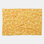 Linge De Cuisine Aquarelle Orange Slices (Horizontal)