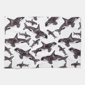 Linge De Cuisine Aquarelle Orca (Horizontal)
