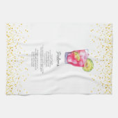 Linge De Cuisine Aquarelle Paloma Custom Drink Recette (Horizontal)