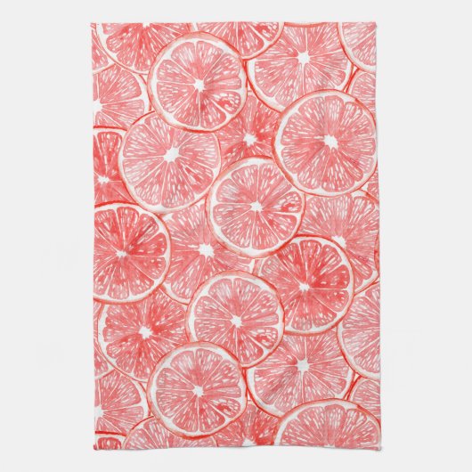 Linge De Cuisine Aquarelle pamplemousse motif (Vertical)