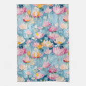 Linge De Cuisine Aquarelle Pastel Fleurs Peintes (Vertical)