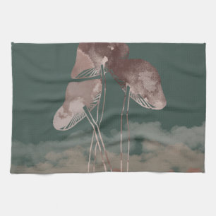 Linge De Cuisine Aquarelle Pastel Mushroom