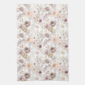 Linge De Cuisine Aquarelle Pastel Roses colorés (Vertical)