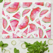 Linge De Cuisine Aquarelle pastèque 1 (Plié)