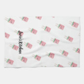 Linge De Cuisine Aquarelle Pastèque Cuisine Moderne Pop (Horizontal)