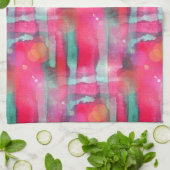 Linge De Cuisine Aquarelle peinte par résumé d'éclat de Sun (Plié)