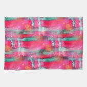 Linge De Cuisine Aquarelle peinte par résumé d'éclat de Sun (Horizontal)