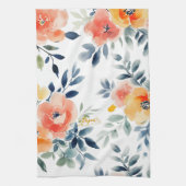 Linge De Cuisine Aquarelle Perdue Blooms Élégant (Vertical)