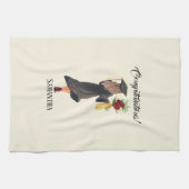 Linge De Cuisine Aquarelle personnalisée (Horizontal)