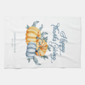 Linge De Cuisine Aquarelle personnalisée du citrouille de Thanksgiv (Horizontal)