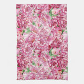 Linge De Cuisine Aquarelle Pink Peonies (Vertical)