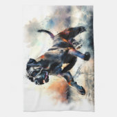 Linge De Cuisine Aquarelle puissante Canne Corso chien (Vertical)